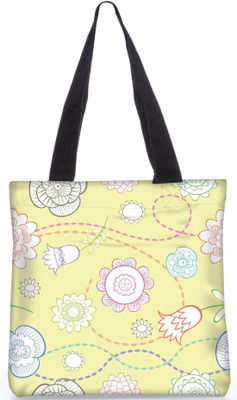 

Snoogg Indian Pattern Poly Canvas Fashion Handbag Shopping Shoulder Lunch Tote Bag For Women 22882 Shoulder Bag(Multicolor, 5 L)