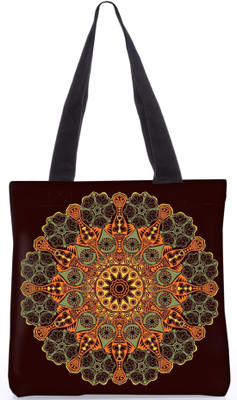 

Snoogg Indian Pattern Poly Canvas Fashion Handbag Shopping Shoulder Lunch Tote Bag For Women 23231 Shoulder Bag(Multicolor, 5 L)