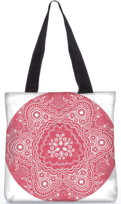 

Snoogg Indian Pattern Poly Canvas Fashion Handbag Shopping Shoulder Lunch Tote Bag For Women 23703 Shoulder Bag(Multicolor, 5 L)