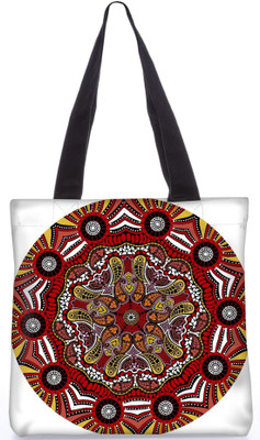 

Snoogg Indian Pattern Poly Canvas Fashion Handbag Shopping Shoulder Lunch Tote Bag For Women 23307 Shoulder Bag(Multicolor, 5 L)