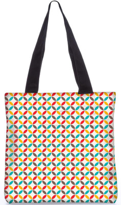 

Snoogg Indian Pattern Poly Canvas Fashion Handbag Shopping Shoulder Lunch Tote Bag For Women 21416 Shoulder Bag(Multicolor, 5 L)