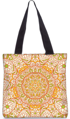 

Snoogg Indian Pattern Poly Canvas Fashion Handbag Shopping Shoulder Lunch Tote Bag For Women 23195 Shoulder Bag(Multicolor, 5 L)