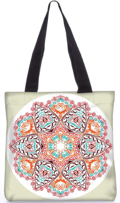 

Snoogg Indian Pattern Poly Canvas Fashion Handbag Shopping Shoulder Lunch Tote Bag For Women 23648 Multipurpose Bag(Multicolor, 5 L)