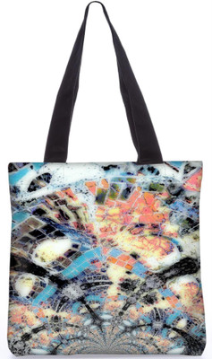 

Snoogg Indian Pattern Poly Canvas Fashion Handbag Shopping Shoulder Lunch Tote Bag For Women 21611 Shoulder Bag(Multicolor, 5 L)