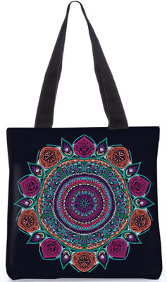 

Snoogg Indian Pattern Poly Canvas Fashion Handbag Shopping Shoulder Lunch Tote Bag For Women 23697 Shoulder Bag(Multicolor, 5 L)