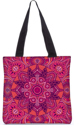 

Snoogg Indian Pattern Poly Canvas Fashion Handbag Shopping Shoulder Lunch Tote Bag For Women 23510 Shoulder Bag(Multicolor, 5 L)