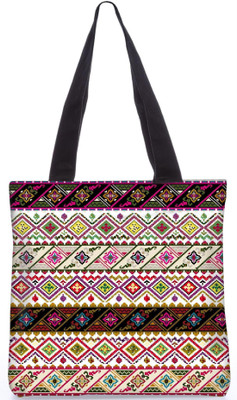 

Snoogg Indian Pattern Poly Canvas Fashion Handbag Shopping Shoulder Lunch Tote Bag For Women 21263 Shoulder Bag(Multicolor, 5 L)