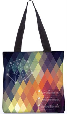 

Snoogg Indian Pattern Poly Canvas Fashion Handbag Shopping Shoulder Lunch Tote Bag For Women 21737 Shoulder Bag(Multicolor, 5 L)