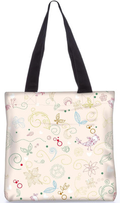 

Snoogg Indian Pattern Poly Canvas Fashion Handbag Shopping Shoulder Lunch Tote Bag For Women 23003 Shoulder Bag(Multicolor, 5 L)