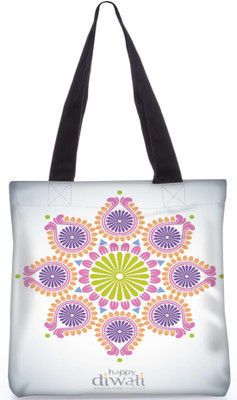

Snoogg Indian Pattern Poly Canvas Fashion Handbag Shopping Shoulder Lunch Tote Bag For Women 21452 Multipurpose Bag(Multicolor, 5 L)