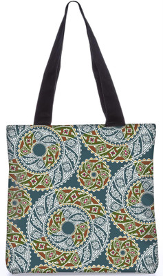 

Snoogg Indian Pattern Poly Canvas Fashion Handbag Shopping Shoulder Lunch Tote Bag For Women 21288 Shoulder Bag(Multicolor, 5 L)