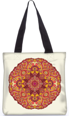 

Snoogg Indian Pattern Poly Canvas Fashion Handbag Shopping Shoulder Lunch Tote Bag For Women 23347 Shoulder Bag(Multicolor, 5 L)
