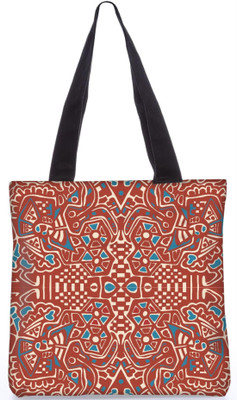 

Snoogg Indian Pattern Poly Canvas Fashion Handbag Shopping Shoulder Lunch Tote Bag For Women 22579 Shoulder Bag(Multicolor, 5 L)