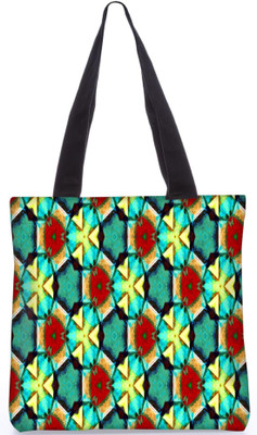 

Snoogg Indian Pattern Poly Canvas Fashion Handbag Shopping Shoulder Lunch Tote Bag For Women 21645 Shoulder Bag(Multicolor, 5 L)