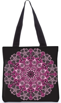 

Snoogg Indian Pattern Poly Canvas Fashion Handbag Shopping Shoulder Lunch Tote Bag For Women 23273 Shoulder Bag(Multicolor, 5 L)
