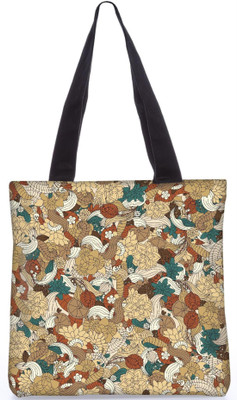 

Snoogg Indian Pattern Poly Canvas Fashion Handbag Shopping Shoulder Lunch Tote Bag For Women 22891 Shoulder Bag(Multicolor, 5 L)