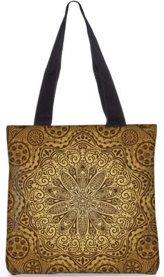

Snoogg Indian Pattern Poly Canvas Fashion Handbag Shopping Shoulder Lunch Tote Bag For Women 23166 Shoulder Bag(Multicolor, 5 L)