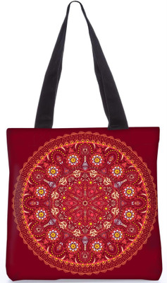 

Snoogg Indian Pattern Poly Canvas Fashion Handbag Shopping Shoulder Lunch Tote Bag For Women 23468 Shoulder Bag(Multicolor, 5 L)