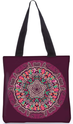 

Snoogg Indian Pattern Poly Canvas Fashion Handbag Shopping Shoulder Lunch Tote Bag For Women 23516 Shoulder Bag(Multicolor, 5 L)