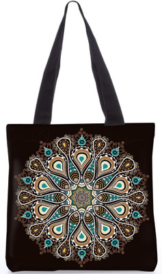 

Snoogg Indian Pattern Poly Canvas Fashion Handbag Shopping Shoulder Lunch Tote Bag For Women 23707 Shoulder Bag(Multicolor, 5 L)