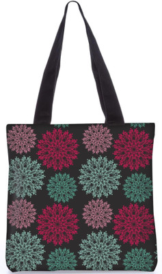 

Snoogg Indian Pattern Poly Canvas Fashion Handbag Shopping Shoulder Lunch Tote Bag For Women 23804 Shoulder Bag(Multicolor, 5 L)
