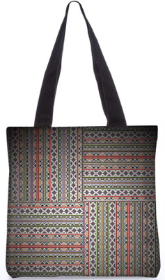 

Snoogg Indian Pattern Poly Canvas Fashion Handbag Shopping Shoulder Lunch Tote Bag For Women 21254 Shoulder Bag(Multicolor, 5 L)