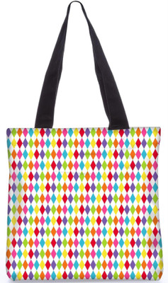

Snoogg Indian Pattern Poly Canvas Fashion Handbag Shopping Shoulder Lunch Tote Bag For Women 21849 Shoulder Bag(Multicolor, 5 L)
