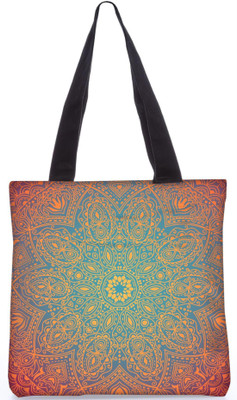 

Snoogg Indian Pattern Poly Canvas Fashion Handbag Shopping Shoulder Lunch Tote Bag For Women 21691 Shoulder Bag(Multicolor, 5 L)