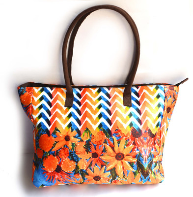 

anartline Sunflower Printed Bag Weekender(Multicolor, 17 L)