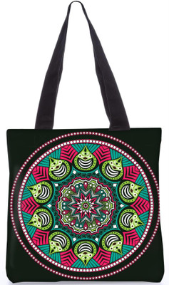 

Snoogg Indian Pattern Poly Canvas Fashion Handbag Shopping Shoulder Lunch Tote Bag For Women 23573 Shoulder Bag(Multicolor, 5 L)