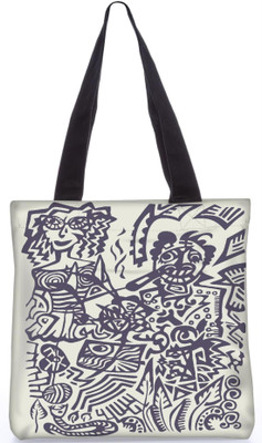 

Snoogg Indian Pattern Poly Canvas Fashion Handbag Shopping Shoulder Lunch Tote Bag For Women 22566 Shoulder Bag(Multicolor, 5 L)