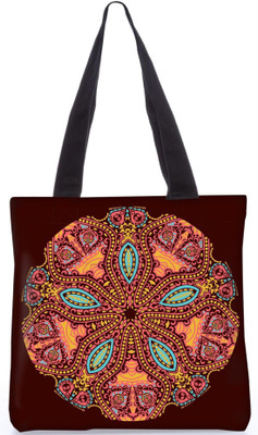 

Snoogg Indian Pattern Poly Canvas Fashion Handbag Shopping Shoulder Lunch Tote Bag For Women 23534 Shoulder Bag(Multicolor, 5 L)