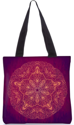 

Snoogg Indian Pattern Poly Canvas Fashion Handbag Shopping Shoulder Lunch Tote Bag For Women 23465 Shoulder Bag(Multicolor, 5 L)