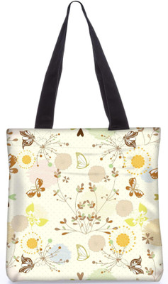 

Snoogg Indian Pattern Poly Canvas Fashion Handbag Shopping Shoulder Lunch Tote Bag For Women 23021 Shoulder Bag(Multicolor, 5 L)