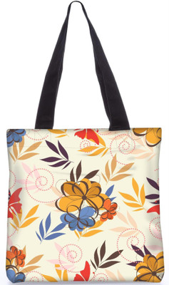 

Snoogg Indian Pattern Poly Canvas Fashion Handbag Shopping Shoulder Lunch Tote Bag For Women 23015 Shoulder Bag(Multicolor, 5 L)
