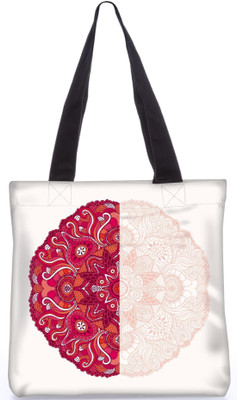 

Snoogg Indian Pattern Poly Canvas Fashion Handbag Shopping Shoulder Lunch Tote Bag For Women 21705 Shoulder Bag(Multicolor, 5 L)