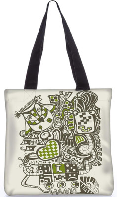 

Snoogg Indian Pattern Poly Canvas Fashion Handbag Shopping Shoulder Lunch Tote Bag For Women 22610 Shoulder Bag(Multicolor, 5 L)