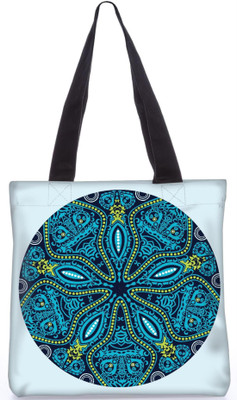 

Snoogg Indian Pattern Poly Canvas Fashion Handbag Shopping Shoulder Lunch Tote Bag For Women 23411 Shoulder Bag(Multicolor, 5 L)
