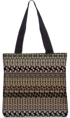 

Snoogg Indian Pattern Poly Canvas Fashion Handbag Shopping Shoulder Lunch Tote Bag For Women 21597 Shoulder Bag(Multicolor, 5 L)