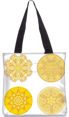 

Snoogg Indian Pattern Poly Canvas Fashion Handbag Shopping Shoulder Lunch Tote Bag For Women 23122 Shoulder Bag(Multicolor, 5 L)