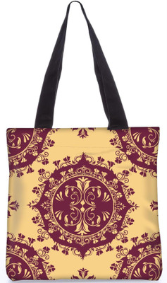 

Snoogg Indian Pattern Poly Canvas Fashion Handbag Shopping Shoulder Lunch Tote Bag For Women 22670 Shoulder Bag(Multicolor, 5 L)