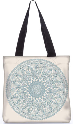 

Snoogg Indian Pattern Poly Canvas Fashion Handbag Shopping Shoulder Lunch Tote Bag For Women 23323 Shoulder Bag(Multicolor, 5 L)