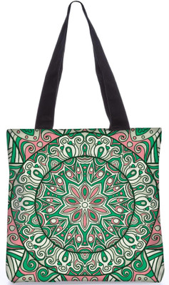 

Snoogg Indian Pattern Poly Canvas Fashion Handbag Shopping Shoulder Lunch Tote Bag For Women 23200 Shoulder Bag(Multicolor, 5 L)
