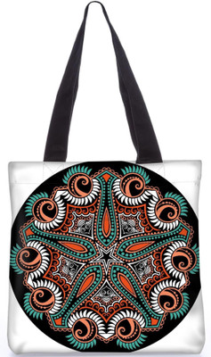 

Snoogg Indian Pattern Poly Canvas Fashion Handbag Shopping Shoulder Lunch Tote Bag For Women 23354 Shoulder Bag(Multicolor, 5 L)