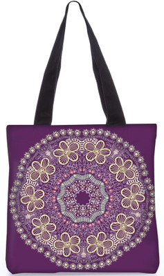 

Snoogg Indian Pattern Poly Canvas Fashion Handbag Shopping Shoulder Lunch Tote Bag For Women 23772 Shoulder Bag(Multicolor, 5 L)