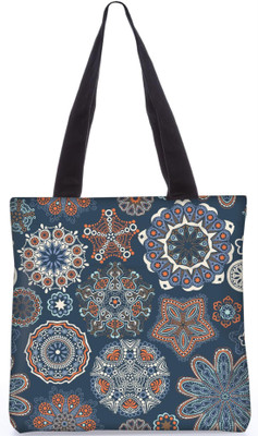 

Snoogg Indian Pattern Poly Canvas Fashion Handbag Shopping Shoulder Lunch Tote Bag For Women 23134 Shoulder Bag(Multicolor, 5 L)