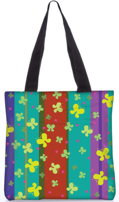 

Snoogg Indian Pattern Poly Canvas Fashion Handbag Shopping Shoulder Lunch Tote Bag For Women 22902 Shoulder Bag(Multicolor, 5 L)