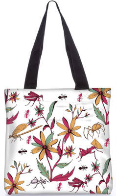 

Snoogg Indian Pattern Poly Canvas Fashion Handbag Shopping Shoulder Lunch Tote Bag For Women 22957 Shoulder Bag(Multicolor, 5 L)