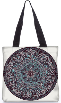 

Snoogg Indian Pattern Poly Canvas Fashion Handbag Shopping Shoulder Lunch Tote Bag For Women 23753 Shoulder Bag(Multicolor, 5 L)