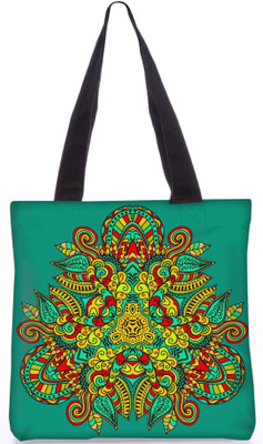 

Snoogg Indian Pattern Poly Canvas Fashion Handbag Shopping Shoulder Lunch Tote Bag For Women 23563 Shoulder Bag(Multicolor, 5 L)